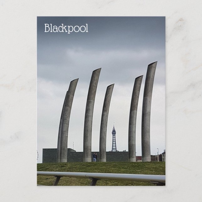 Tarjeta postal de Blackpool (Anverso)