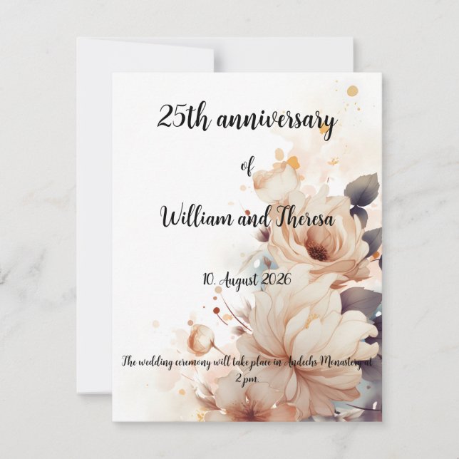 Tarjeta postal de boda (Anverso)