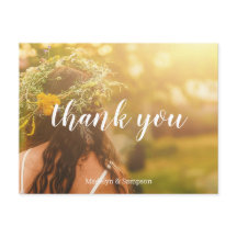 tarjeta postal de boda amarilla de jardín de limón