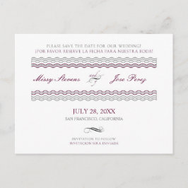 Tarjeta Postal de Boda Bilingüe para Guardar la Fe
