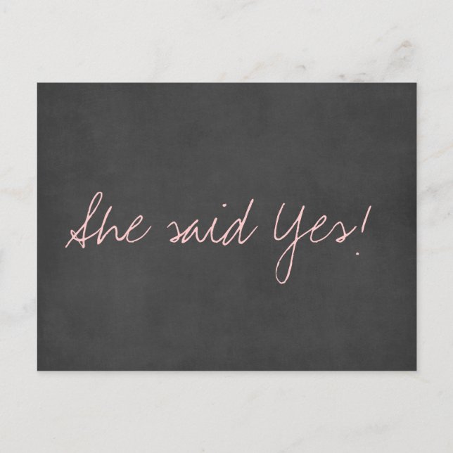 Tarjeta Postal de Boda Cute Save the Date (Anverso)