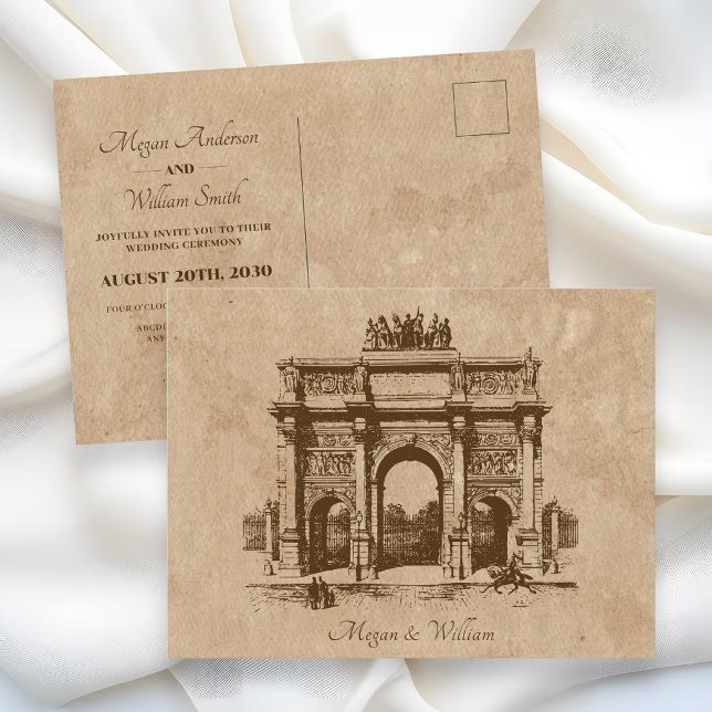 Tarjeta postal de boda de arquitectura histórica v (Subido por el creador)