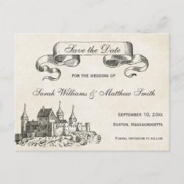 Tarjeta Postal de Boda de Cuento de Hadas para Gua