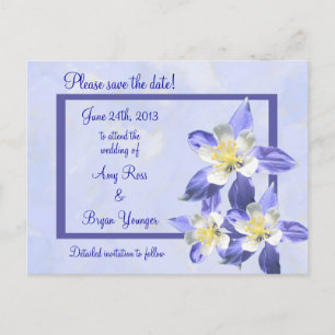Tarjeta postal de boda de Guardar la fecha de Aqui