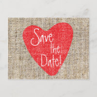 Tarjeta postal de boda de San Valentín con corazón