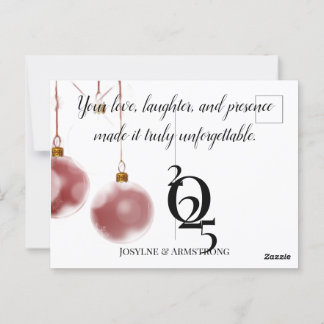 tarjeta postal de boda moderna