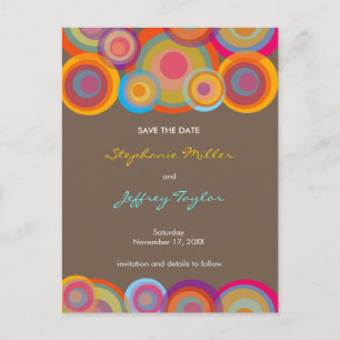 Tarjeta Postal de Boda para Guardar la Fecha con C
