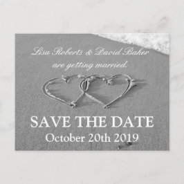 Tarjeta postal de boda para guardar la fecha | Tem