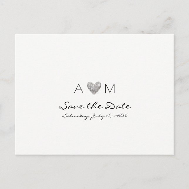 tarjeta postal de boda para una invitación de Save (Anverso)