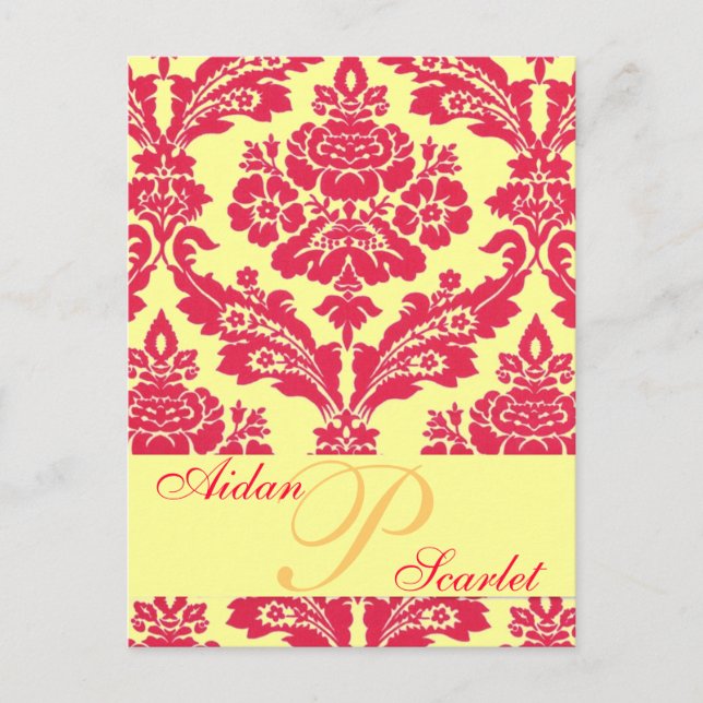 TARJETA POSTAL DE BODAS GUARDAR LA FECHA 2 - ¡Pers (Anverso)