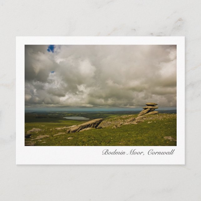 Tarjeta postal de Bodmin Moor, Cornualles (Anverso)