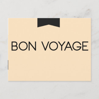 TARJETA POSTAL DE BON VOYAGE