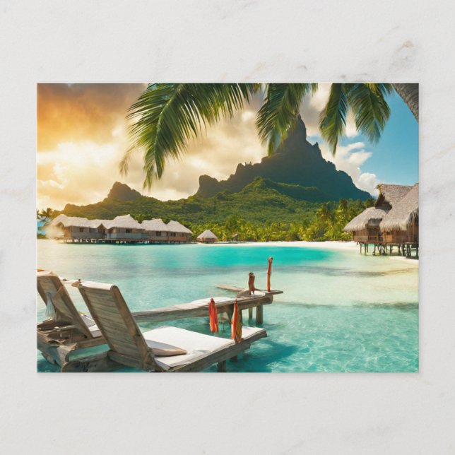 Tarjeta postal de Bora Bora (Bora Bora d) (Anverso)