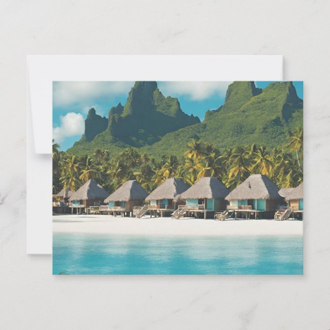 Tarjeta postal de Bora Bora (Bora Bora e) (Anverso)