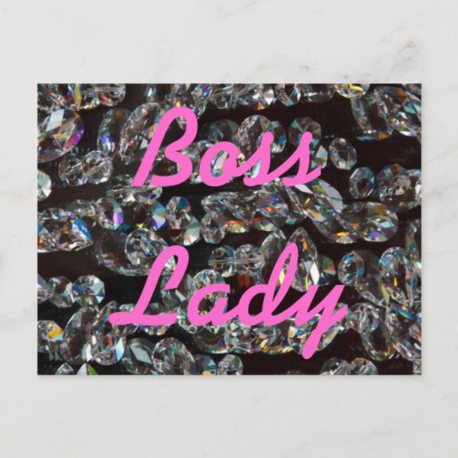Tarjeta postal de Boss Lady Crystals (Anverso)