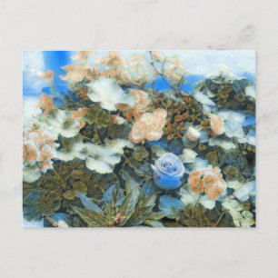 TARJETA POSTAL DE BOUQUET FLORAL COLORIDA