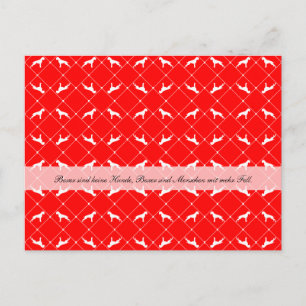 Tarjeta postal de bóxer