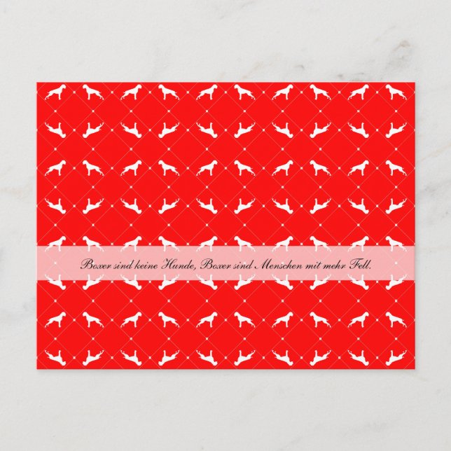Tarjeta postal de bóxer (Anverso)