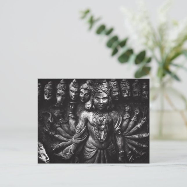 Tarjeta postal de budismo - budista inspirador (Anverso de pie)