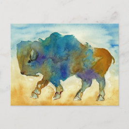 Tarjeta postal de búfalo