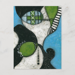 Tarjeta postal de bufanda de invierno