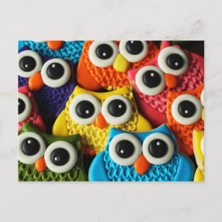 Tarjeta postal de búho