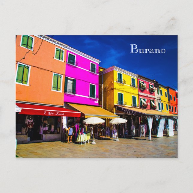 Tarjeta postal de Burano (Anverso)