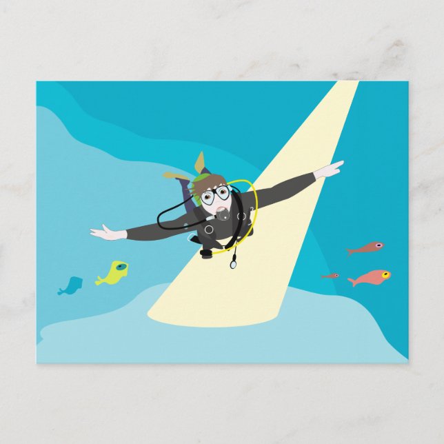 Tarjeta postal de buzo (Anverso)