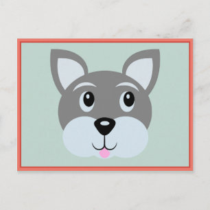 Tarjeta postal de cachorro