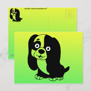 Tarjeta postal de cachorros