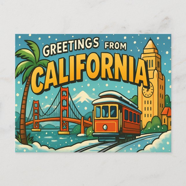 Tarjeta postal de CALIFORNIA (Anverso)