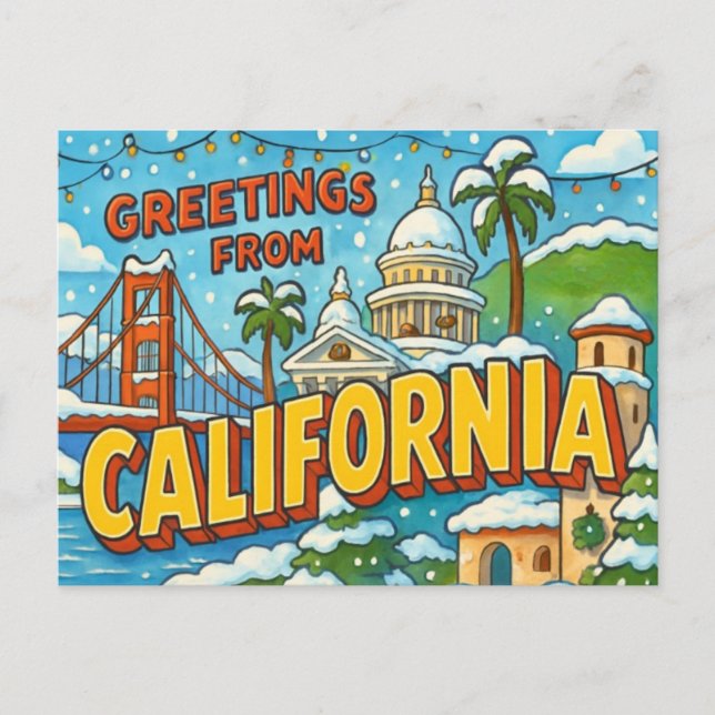 Tarjeta postal de CALIFORNIA (Anverso)