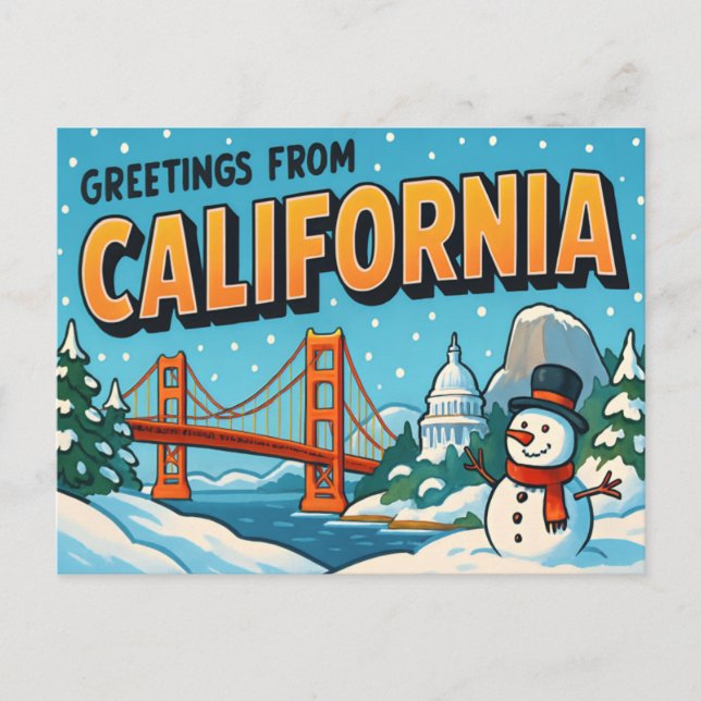 Tarjeta postal de CALIFORNIA (Anverso)