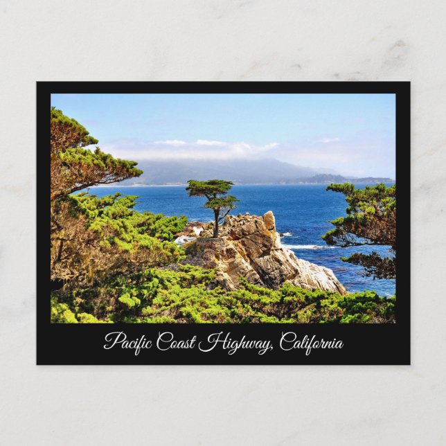 TARJETA POSTAL DE CALIFORNIA DE LA CARRETERA DE LA (Anverso)