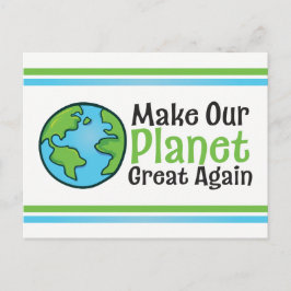 Tarjeta Postal de Cambio Climático del Planeta Gra