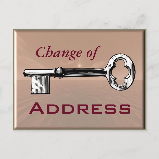Tarjeta postal de cambio de dirección (Anverso)