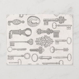 Tarjeta Postal de Cambio de Dirección con Llaves A