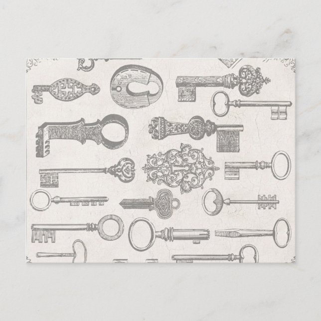 Tarjeta Postal de Cambio de Dirección con Llaves A (Anverso)