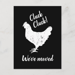 Tarjeta postal de cambio de dirección de animal de