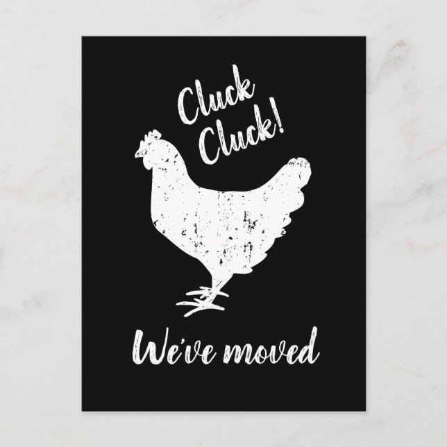 Tarjeta postal de cambio de dirección de animal de (Anverso)