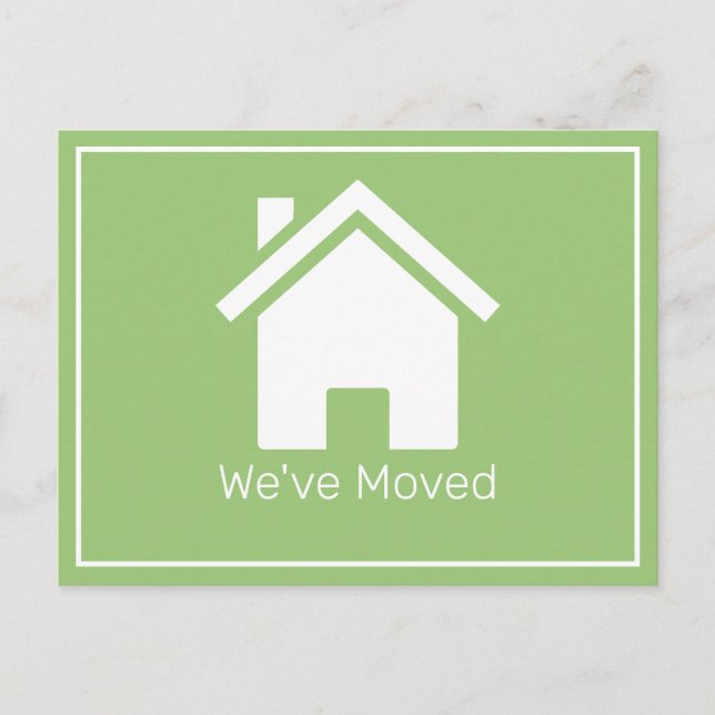 Tarjeta Postal de Cambio de Dirección de Casa (Anverso)