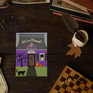 Tarjeta postal de cambio de dirección de casa embr