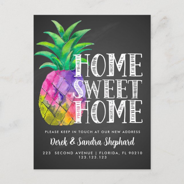 Tarjeta postal de cambio de dirección nos hemos mu (Anverso)