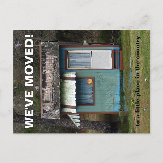 Tarjeta Postal de Cambio de Dirección Nos Mudamos (Anverso)