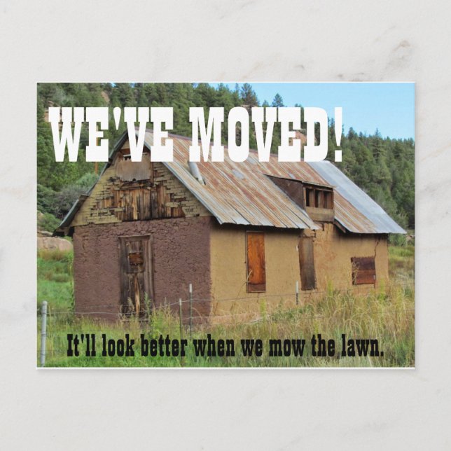 Tarjeta Postal de Cambio de Dirección Nos Mudamos (Anverso)