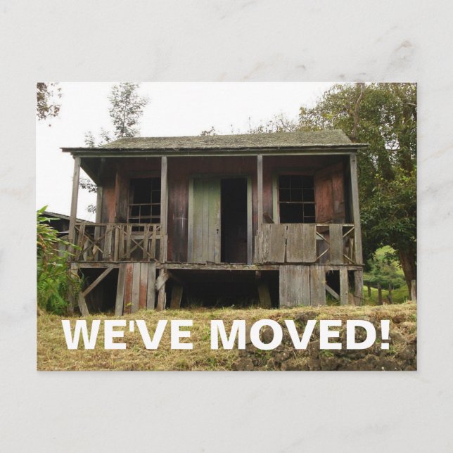 Tarjeta Postal de Cambio de Dirección Nos Mudamos (Anverso)