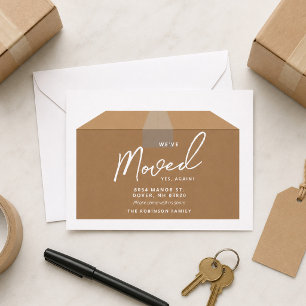 Tarjeta Postal de Cambio de Dirección Nos Mudamos