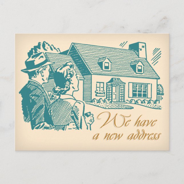 Tarjeta Postal de Cambio de Dirección Retro (Anverso)