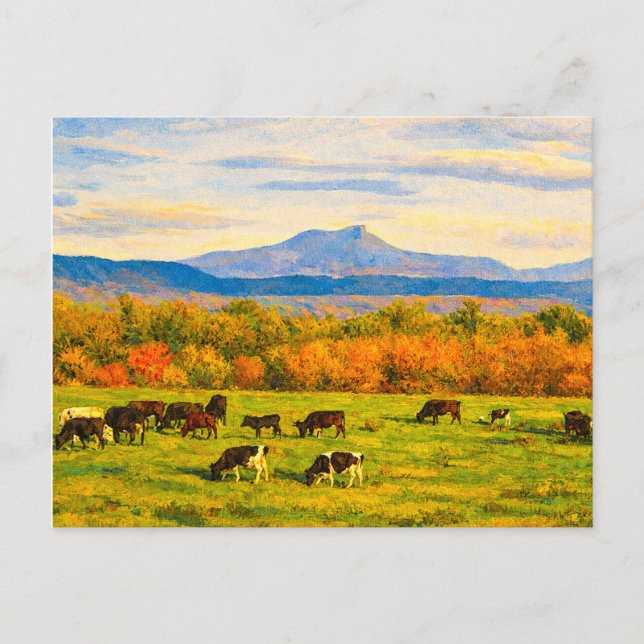 Tarjeta postal de Camels Hump Vermont (Anverso)