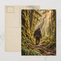 Tarjeta postal de caminos forestales Bigfoot